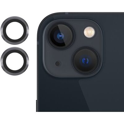 Apple 2Pcs iPhone 13 Mini AGC karkaistu lasi kameran linssin suojus - Harmaa Apple 2Pcs iPhone 13 Mini AGC karkaistu lasi kameran linssin suojus - Harmaa