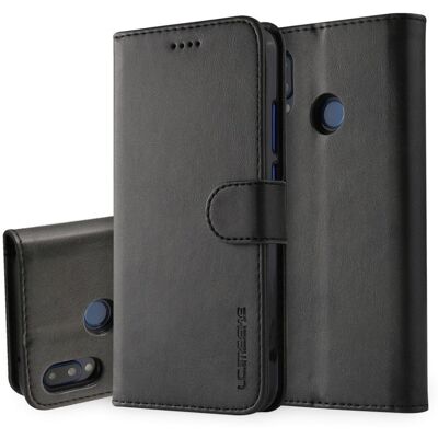 Huawei P20 Lite LC.IMEEKE PU Nahkainen Lompakko Kotelo Kortti Paikoilla - Musta Huawei P20 Lite LC.IMEEKE PU Nahkainen Lompakko Kotelo Kortti Paikoilla - Musta