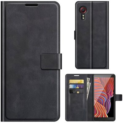 Lompakko Nahkakotelo For Samsung Galaxy Xcover 5 - Musta Lompakko Nahkakotelo For Samsung Galaxy Xcover 5 - Musta