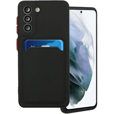 Card Holder Suojakuori For Samsung Galaxy S21 - Musta Card Holder Suojakuori For Samsung Galaxy S21 - Musta