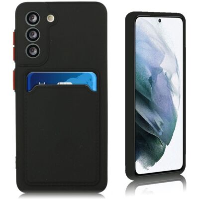 Card Holder Suojakuori For Samsung Galaxy S21 FE - Musta Card Holder Suojakuori For Samsung Galaxy S21 FE - Musta