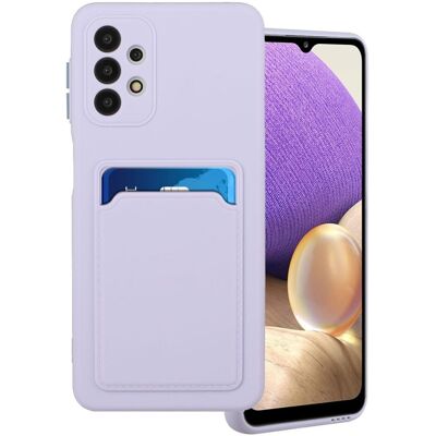 Card Holder Suojakuori For Samsung Galaxy A52 5G - Vaaleanvioletti Card Holder Suojakuori For Samsung Galaxy A52 5G - Vaaleanvioletti