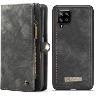 CaseMe Samsung Galaxy A12 5G Zipper Lompakko - Musta CaseMe Samsung Galaxy A12 5G Zipper Lompakko - Musta