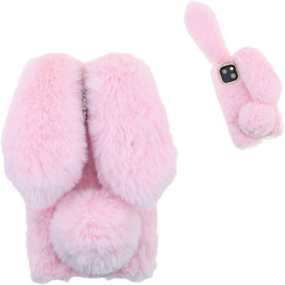 Apple Bunny iPhone 13 Suojakuori - Pinkki Apple Bunny iPhone 13 Suojakuori - Pinkki