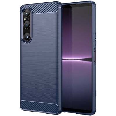 Rio Carbon Flex Suojakotelo Sony Xperia 1 V - Sininen Rio Carbon Flex Suojakotelo Sony Xperia 1 V - Sininen