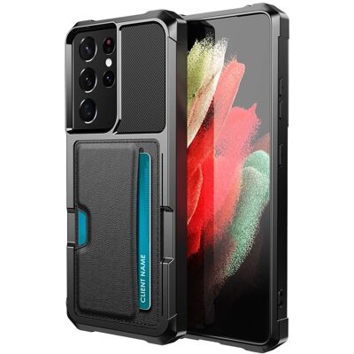 CaseMe Samsung Galaxy S21 Ultra 5G Vintage Suojakotelo - Musta CaseMe Samsung Galaxy S21 Ultra 5G Vintage Suojakotelo - Musta