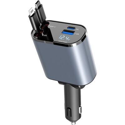 Apple Autolaturi - Laturi Autolle - iPhone/Samsung - USB-C Apple Autolaturi - Laturi Autolle - iPhone/Samsung - USB-C