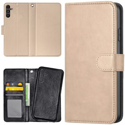 Samsung Galaxy S25 - Lompakkokotelo/Kuoret Beige Samsung Galaxy S25 - Lompakkokotelo/Kuoret Beige