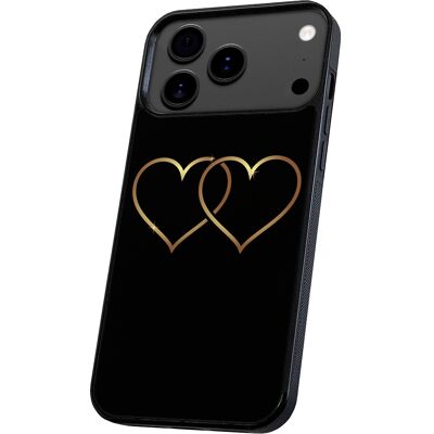 Apple iPhone 17 Pro Max - Kuoret/Suojakuori Double Hearts Apple iPhone 17 Pro Max - Kuoret/Suojakuori Double Hearts