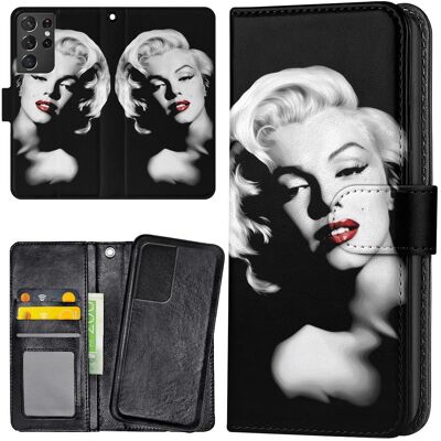 Samsung Galaxy S21 Ultra - Lompakkokotelo/Kuoret Marilyn Monroe Samsung Galaxy S21 Ultra - Lompakkokotelo/Kuoret Marilyn Monroe