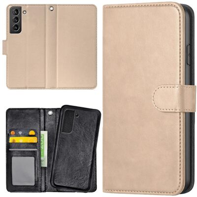 Samsung Galaxy S22 Plus - Lompakkokotelo/Kuoret Beige Samsung Galaxy S22 Plus - Lompakkokotelo/Kuoret Beige