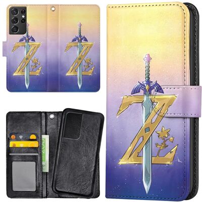 Samsung Galaxy S21 Ultra - Lompakkokotelo/Kuoret Zelda Samsung Galaxy S21 Ultra - Lompakkokotelo/Kuoret Zelda