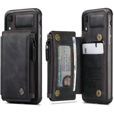 Apple iPhone XR -kotelon korttipidike ja vetoketju 4-POCKET CaseMe Flippr Apple iPhone XR -kotelon korttipidike ja vetoketju 4-POCKET CaseMe Flippr