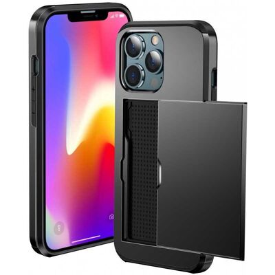 Apple iPhone 13 Pro Max Stöttåligt Skal Kortfack StreetWise - Svart Apple iPhone 13 Pro Max Stöttåligt Skal Kortfack StreetWise - Svart