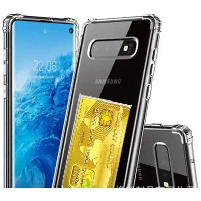 Ohut iskunkestävä kännykkäkuori korttipaikalla Samsung S10e Ohut iskunkestävä kännykkäkuori korttipaikalla Samsung S10e