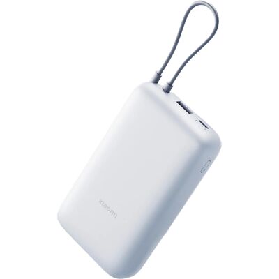 Xiaomi Power Bank 20000mAh (Integrated Cable) GL Light Gray Xiaomi Power Bank 20000mAh (Integrated Cable) GL Light Gray