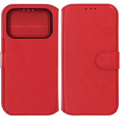 Apple Rvelon Plånboksfodral Magnet för iPhone 17 Pro - Röd Apple Rvelon Plånboksfodral Magnet för iPhone 17 Pro - Röd