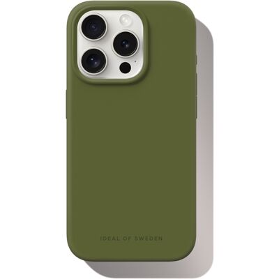Ideal of Sweden Silicone Case MagSafe iPhone 15 Pro Khaki Ideal of Sweden Silicone Case MagSafe iPhone 15 Pro Khaki