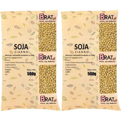 Soijapavut 1 kg (2 x 500 g) Soijapavut 1 kg (2 x 500 g)