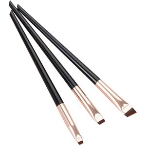 3kpl meikkisiveltimiä Eyeshadow Eyeliner Eyebrow Makeup - Musta + kulta 3kpl meikkisiveltimiä Eyeshadow Eyeliner Eyebrow Makeup - Musta + kulta