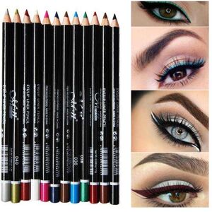 12kpl Eyeliner Lipliner silmäkynä huulikynä meikki 12kpl Eyeliner Lipliner silmäkynä huulikynä meikki