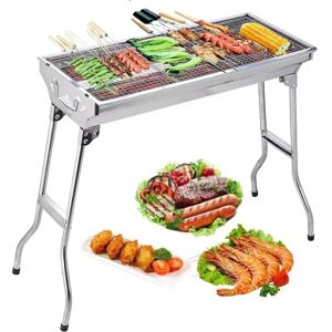 Taitettava BBQ-grilli ruostumattomasta teräksestä – Kannettava hiiligrilli Taitettava BBQ-grilli ruostumattomasta teräksestä – Kannettava hiiligrilli