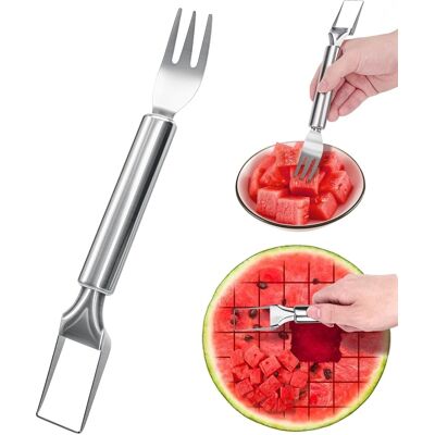 Vesimeloni Leikkuri Hedelmähaarukka Keittiötyökalu Vesimeloni Leikkuri Hedelmähaarukka Keittiötyökalu