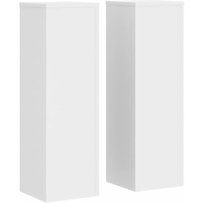 vidaXL Kasvitelineet 2 kpl valkoinen 25x25x80 cm tekninen puu vidaXL Kasvitelineet 2 kpl valkoinen 25x25x80 cm tekninen puu