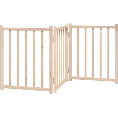 vidaXL Koiraportti taitettava 3 paneelia 150 cm massiivipuuta kuusi vidaXL Koiraportti taitettava 3 paneelia 150 cm massiivipuuta kuusi