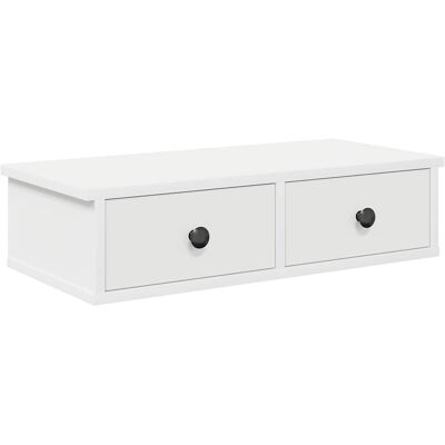 vidaXL Seinähylly laatikoilla valkoinen 60x28x15 cm tekninen puu vidaXL Seinähylly laatikoilla valkoinen 60x28x15 cm tekninen puu