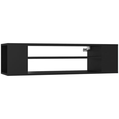 vidaXL Seinäkiinnitettävä TV-taso musta 100x30x26,5 cm tekninen puu vidaXL Seinäkiinnitettävä TV-taso musta 100x30x26,5 cm tekninen puu