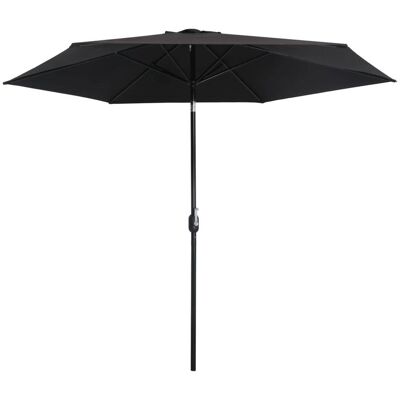 vidaXL Puutarhaparasol metallisäädellä - 300cm Musta UV-suojus vidaXL Puutarhaparasol metallisäädellä - 300cm Musta UV-suojus