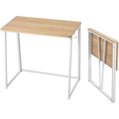Taitettava työpöytä, 80x40x75 cm, tammi, lastulevy Taitettava työpöytä, 80x40x75 cm, tammi, lastulevy