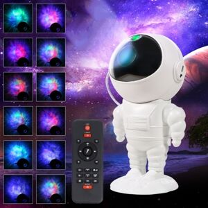 Astronautti Tähtitaivas Projektorilamppu Yövalo upeilla väreillä ja musiikilla Astronautti Tähtitaivas Projektorilamppu Yövalo upeilla väreillä ja musiikilla