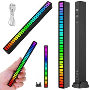Ääniaktivoitu RGB LED-lamppu - 18 cm - Musta Ääniaktivoitu RGB LED-lamppu - 18 cm - Musta
