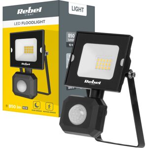 Rebel 10W LED - Liikenne- ja hämärätunnistimella - 4000K - Ulkovalo Rebel 10W LED - Liikenne- ja hämärätunnistimella - 4000K - Ulkovalo