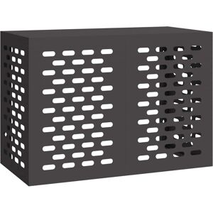 vidaXL Ilmastointilaitteen suoja Musta 100 x 50 x 70 cm Teräs vidaXL Ilmastointilaitteen suoja Musta 100 x 50 x 70 cm Teräs