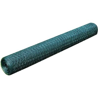 vidaXL Kanaverkko galvanoitu PVC pinnoitteella 25x0,5 m vihreä vidaXL Kanaverkko galvanoitu PVC pinnoitteella 25x0,5 m vihreä