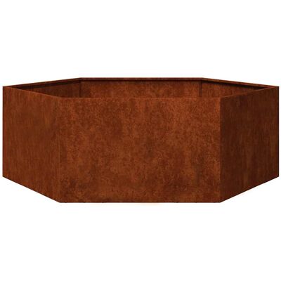 vidaXL 138x120x45 cm Ruostunut Corten-teräs puutarhaviljelyhylly - Ruukku vidaXL 138x120x45 cm Ruostunut Corten-teräs puutarhaviljelyhylly - Ruukku