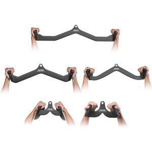 Lat Pulldown -lisäosien sarja, 5 osaa, musta, kiinteä teräs Lat Pulldown -lisäosien sarja, 5 osaa, musta, kiinteä teräs