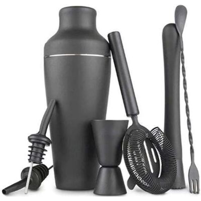 Otego Mustan Mattamainen Teräksinen Cocktail Shaker - Baaritarvikkeet Otego Mustan Mattamainen Teräksinen Cocktail Shaker - Baaritarvikkeet