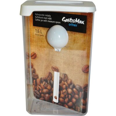 Gastromax Kahvipurkki mittalusikalla 1,6 L Gastromax Kahvipurkki mittalusikalla 1,6 L