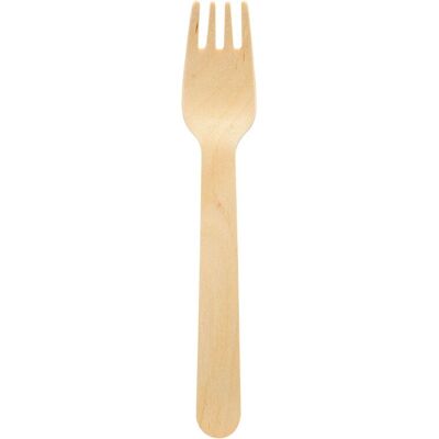 Ruokailuvälineet duni haarukat, 16 cm, puuta, pussi 100 kpl. Ruokailuvälineet duni haarukat, 16 cm, puuta, pussi 100 kpl.