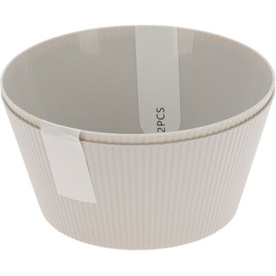 Kulho Beige 2 kpl Melamiini Kulho Beige 2 kpl Melamiini