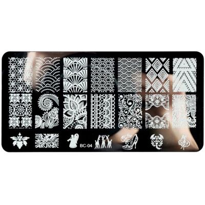 Tarjotin kynsien leimaamista varten - mandala-kuvio Tarjotin kynsien leimaamista varten - mandala-kuvio