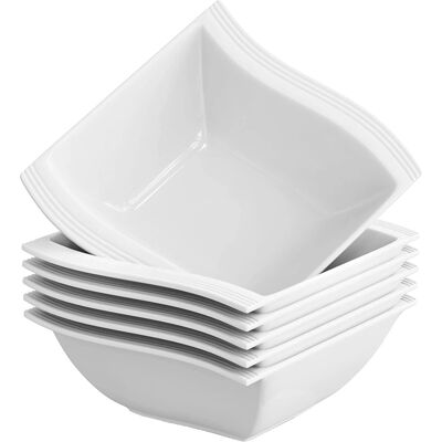 Kulhot, Posliini, 6 kappaleen sarja,6kpl Kulhot, Posliini, 6 kappaleen sarja,6kpl