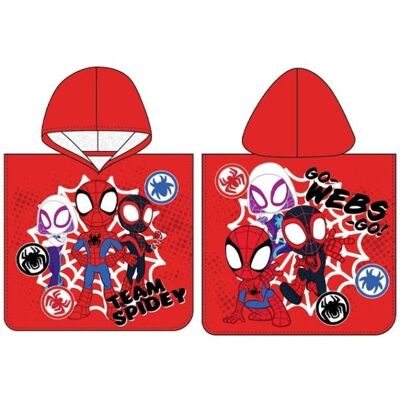 Spidey and His Amazing Friends Poncho hupullinen kylpypyyhe huppuineen Spidey and His Amazing Friends Poncho hupullinen kylpypyyhe huppuineen