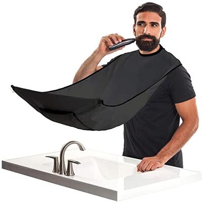 Esiliina parranajoon ja partaan - Kerää parran - Barber Cape Esiliina parranajoon ja partaan - Kerää parran - Barber Cape