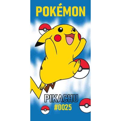 Pokémon #0025 kylpypyyhe & rantapyyhe 70×140 cm Pokémon #0025 kylpypyyhe & rantapyyhe 70×140 cm
