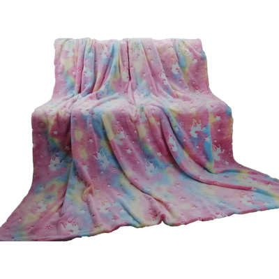 Itsestään valaiseva peitto 150x200 yksisarvinen ja tähdet Fluoressoiva Itsestään valaiseva peitto 150x200 yksisarvinen ja tähdet Fluoressoiva
